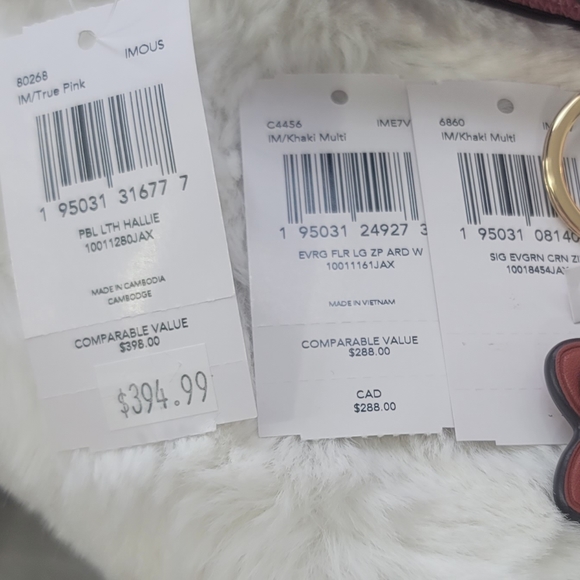 ✅ Coach 3 SET Designer Shoulder Bag P urse Wallet Wristlet NWT - Picture 6 of 15